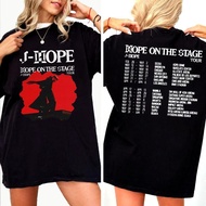 KPOP BANGTAN J-HOPE Merch Washed Cotton T-shirt HOPE ON THE STAGE WORLD TOUR Printed T-Shirt Unisex