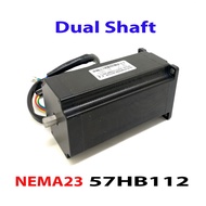 57HB112-(Dual Shaft). Nema23 Stepper Motor. SKU:000341-G1