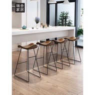 [ ] Bar Stool Bar Chair High Chair Bar Stool Bar Chair Simple Household Chair Light Luxury High Stoo