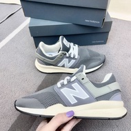 New Balance 247 Dark Gray Knit Retro Time Breathable Sports Shoes Jogging Sneakers Casual Women