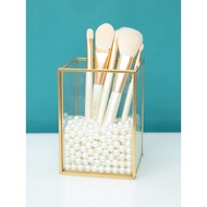 CAHAYA Nordic light luxury makeup brush transparent glass brush barrel storage beauty brush brush de