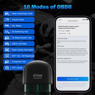 {ERUYTG} XTOOL AD20 OBD2 Scanner Bluetooth Professional Engine Fault Code Reader Full OBD2 Modes Enh