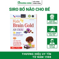 Siro Bổ Não Cho Bé An Châu Kids Brain Gold Bổ Sung Choline DHA & Vitamin B6 20 Gói