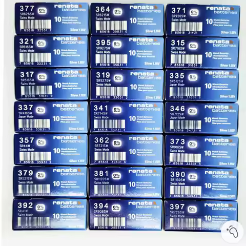 10pcs Renata 36 SR621SW 377 SR626SW SR716SW 321 SR616SW 317 SR920SW 315 SR516SW 394 SR936SW 362 SR72