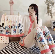 Welove345- 3in1 Sleepwear Terno Pajama for Women High Quality FREESIZE