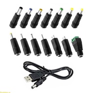 Doublebuy USB to DC5V Power Cord Features 14 Adapter Plugs 5 5x2 1mm Feamle for More 5V Lamp Speaker