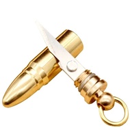 Brass Portable Express Parcel Knife/Multi-Purpose Car Keychain Pendant Outdoor Knife