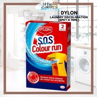 Dylon SOS Color Run Remover 2 packet x 75ml / Laundry Discoloration / Color Bleeding Stain Remover /
