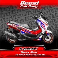 Stiker Sticker Decal Motor YAMAHA NMAX NEW  Full Body Silver 110524 IZ 01