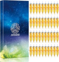 Tattoo Cartridge Needles, ATOMUS 40pcs Assorted RS Round Shader Disposable Sterilized Tattoo Needle