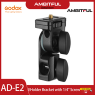 Godox AD-E2 E Holder Bracket with 1/4" Screw On The Top to Hold Godox AD200 AD200PRO AD300PRO Flash