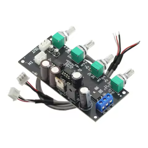 NE5532 Amplifier Tone Preamp Board Treble Bass Midrange Volume Tone Control Adjustment Pre-amplifier