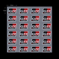 GR Sport/gr GAZOO รูปลอกที่บังแดดหน้ารถยนต์สไตล์รถแข่งสติกเกอร์ตกแต่งเครื่องประดับตกแต่งตัวรถสำหรับ Toyota 86 YARiS RZ RC RS Camry Supra RAV4