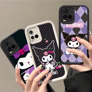 HK-24 Kuromi Luxury shockproof Casing for VIVO Y21 Y21t Y21e Y21s Y33s Y300 T4 IQOO Z10 13 Pro Plus