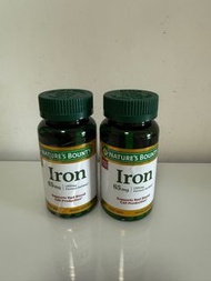 Nature's Bounty 鐵質補充劑 65mg