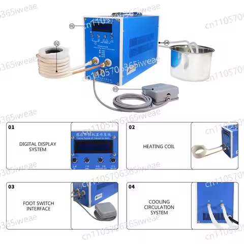 Melting Machine Gold Equipment High Melting Point Metal Melting Furnace Electromagnetic Induction He