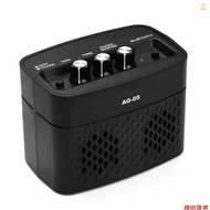 AROMA AG-05 Bluetooth Electric Guitar Amp Amplifier 5-Watt Stereo Output Distortion Gain Tone Contro