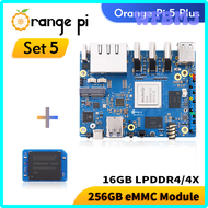 WFBMJ Orange Pi 5 Plus แรม16GB + 256GB Emmc RK3588คอมพิวเตอร์บอร์ดเดี่ยวโมดูล PCIE WiFi ภายนอก-BT Pi