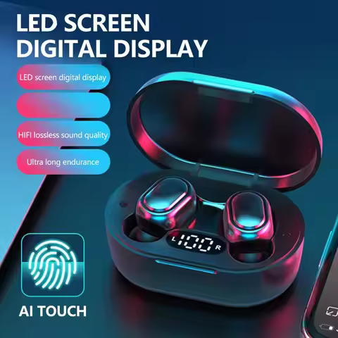 E7S TWS Wireless Headphones Bluetooth Earphones HIFI Lossless Sound Headsets Sport Waterproof Earbud