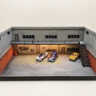 Diorama Parking Lot Scale 1:64
