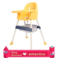 Antactica Baby Folding High Chair  Foldable Multifunctional Safety Harness Dining Highchair for Toddlers