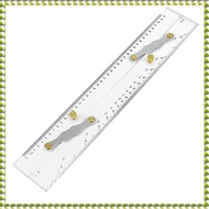 (BGOP) Marine Parallel Ruler Clear Scales Mapping Points to Pull Parallel Ruler 450MM Nautical Chart