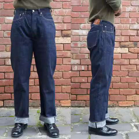 FULLCOUNT Zimbabwean cotton 13.7oz 1953 classic denim red ear jeans