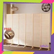 Wooden Frame Bamboo Wall Partition | Room Divider | Bidai Buluh Penghadang Ruang Solat | Pembahagi Ruang Dinding
