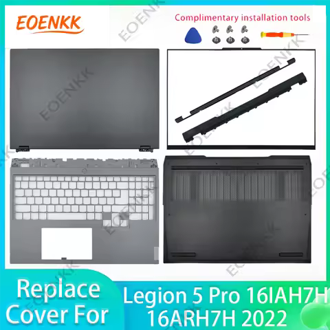 For Lenovo Legion 5 Pro 16IAH7H 16ARH7H 2022 Laptop Housing Set, Bottom Case Palmrest Back Cover Bez