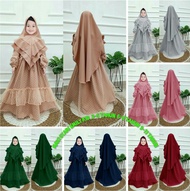 DHS MAXI SYARI EMILY KID FREE KRUDUNG 3-11 TAHUN / DRESS BROKAT ANAK MUSLIMAH / GAMIS ANAK BROKAT TILE DOT / DRESS PESTA ANAK TERLARIS / GAMIS BROKAT ANAK MUSLIMAH / GOOD QUALITY