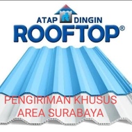 ATAP ROOFTOP Atap uPvc rooftop Panjang 15 Warna SEMI TRANSPARAN