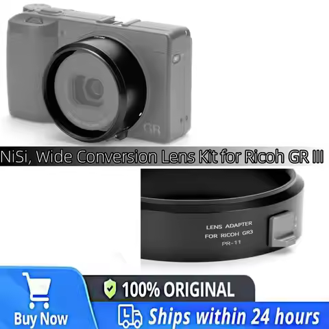 NiSi, Wide Conversion Lens Kit for Ricoh GR III - 0.78x Wide Lens PR-10 & GR3 Adapter PR-11 with Sec