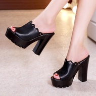 FA1 42 43 plus Size High Heel Slippers Women Fashion 14cm Heels for women