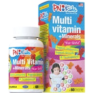 PN Kids Girls Multivitamins & Minerals Vitamins 60s 140g