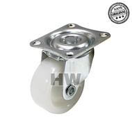 1.5 INCH FLAT WHEELS WHITE NYLON WHEELS 1.5" TROLLEY TV WHEELS