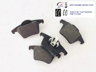 2743300 30793093 D980 Set Rear NAO Ceramic Brake Pads For Volvo XC90 2003-2014 316MM 328MM 336MM ผ้