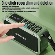 Cozylife SG SANSUI F63 📻 Bluetooth FM Radio Speaker – Portable with Recording Function