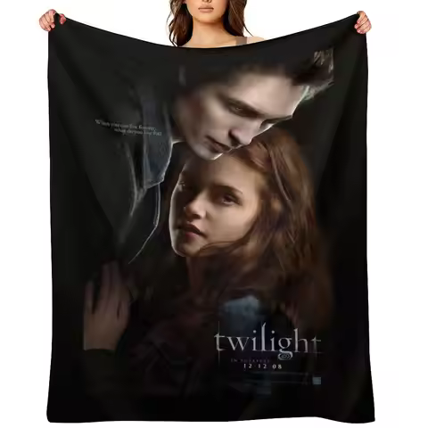 Twilight Throw Blanket halloween For Decorative Sofa Plaid on the sofa Summer Beddings Blankets