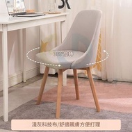 包送貨-家用靠背實木電腦椅 Computer chair 【猫爪皮-耐刮+一擦即淨-無扶手】Armchair 實木餐椅 Solid wood dining chair 臥室化妝椅Makeup Chai
