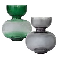 CONTEMPORARY CURVE GOURD GLASS VASE