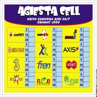 Credit counter display case banner counter banner/ hp credit counter banner/ 1 day anniversary/