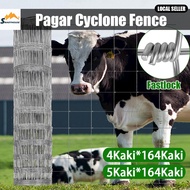 🚚🚚Pagar Lembu Cyclone 5Kaki Fence Pagar Kambing Cyclone Fence Pagar Kebun Cyclone Fence 50meter Galv