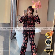 (BELLA HAZAHA) (LENGAN PANJANG) SET SELUAR VIRAL BY BELLA HAZAHA, KUALITI UPGRADE TIDAK LUNTUR WARNA