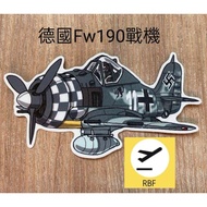 RBF Mr. Dom Fw-190 WW II PVC sticker S35-FW190