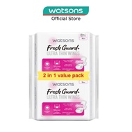 WATSONS Fresh Guard+ Ultra Thin Wings Regular Flow Sanitary Pad 23cm Value Pack 16s x 2