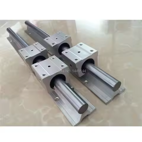 Linear Guide Rail 2pcs SBR16 / SBR12 / SBR20 + 4pcs SBR16UU / SBR12UU / SBR20UU Linear Bearing Block