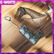E-WOITD LED Crystal Finger Keycap Keychain L Z T Shape 4 Keys Keyboard Button Fidget Keychain Dpress