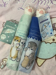 ［只剩綠色］Mofusand 藍色/綠色縮骨遮 可愛貓咪肉球雨傘☂️