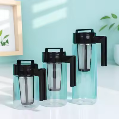 900ML/1300 ml/2000 ml Cold Brew Iced Coffee Maker with Coffee Filter and Handle Ice Coffee Pot Cold 