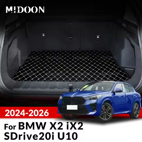 Custom Car Trunk Mat for BMW X2 IX2 SDrive20i U10 2024 2025 2026 5 Seats Protective Pad Cargo Liner 